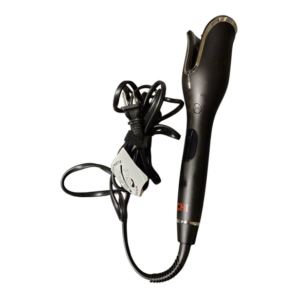 Women's CHI Black Automatic Rotating Hair Curler One Size - Picture 6 of 10